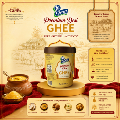 Gaia Premium Desi Ghee Jar